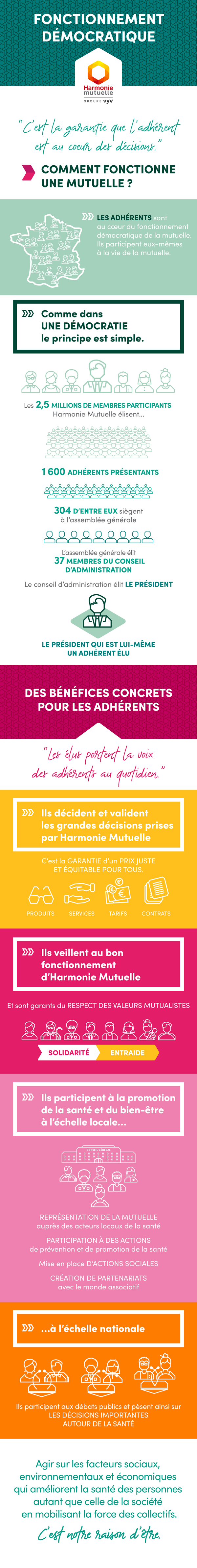 Infographie : le fonctionnement démocratique