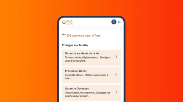 Un accès complet et facilité à toute votre mutuelle grâce à votre espace personnel Harmonie&Moi